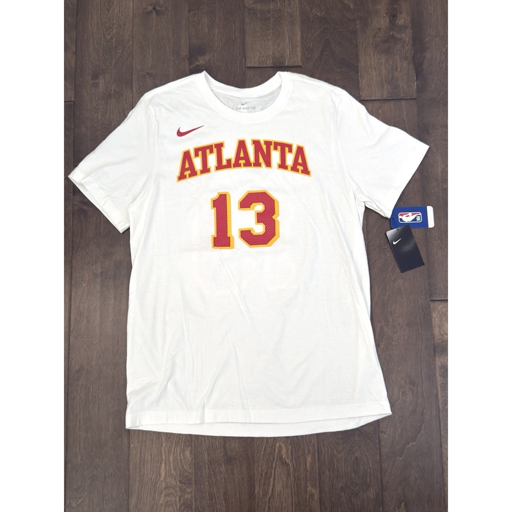 NWT Nike Atlanta Hawks Bogdan Bogdanovic #13 T-Shirt Mens Size Large White NBA